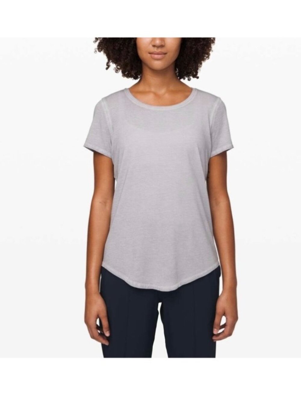 New Lululemon Shirt Size 8 Love Crew Faded Grey Relaxed Fit Short Sleeve Tee
